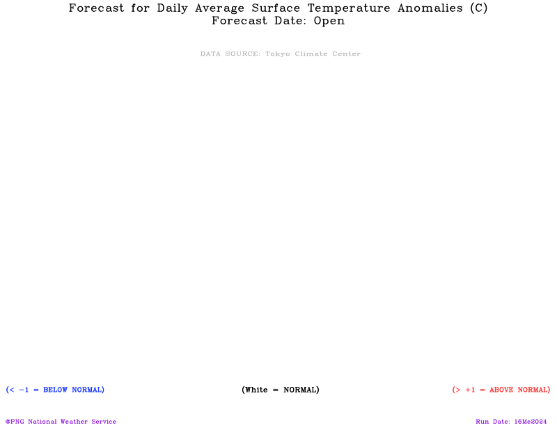 31 days forecast for daily average surface (2m) temperature anomalies over global domain